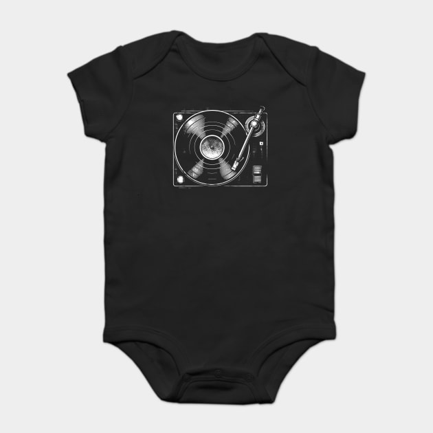 Retro Turntable Baby Bodysuit by GoshWow®